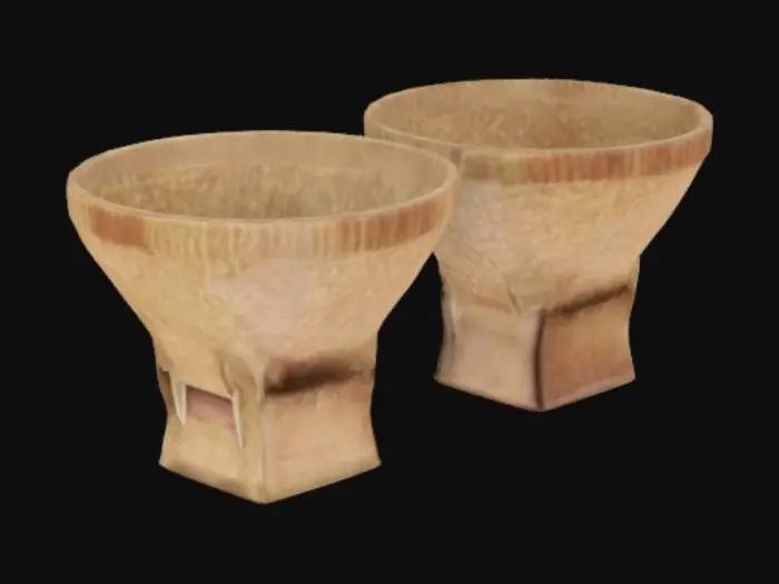 3D model for Wicker Rice Baskets