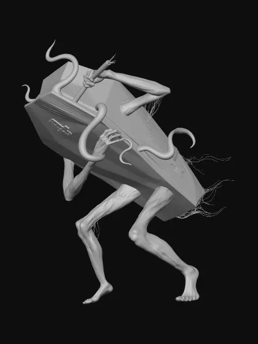 3D model for The Coffin Bearer