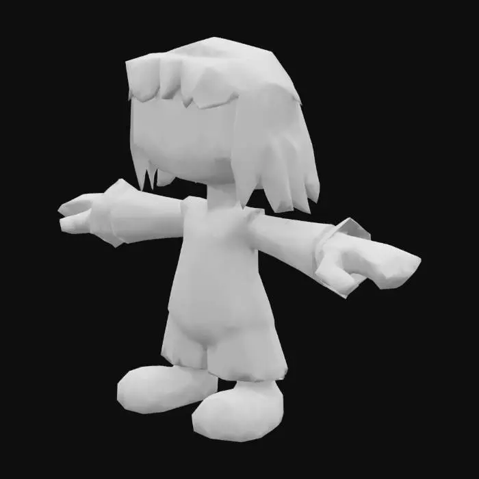 3D model for Playful girl