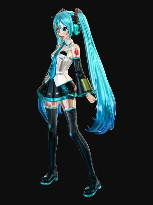 3D model for Vocaloid Miku