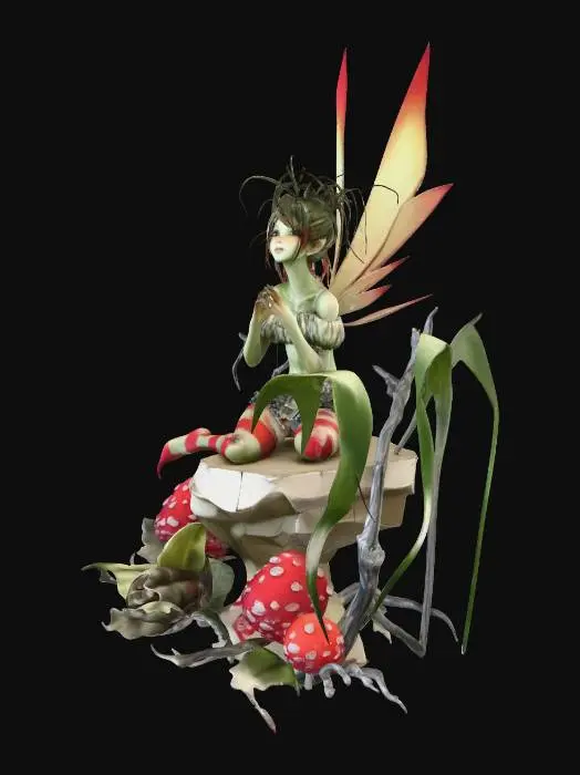 3D model for Crimson Rock Faerie