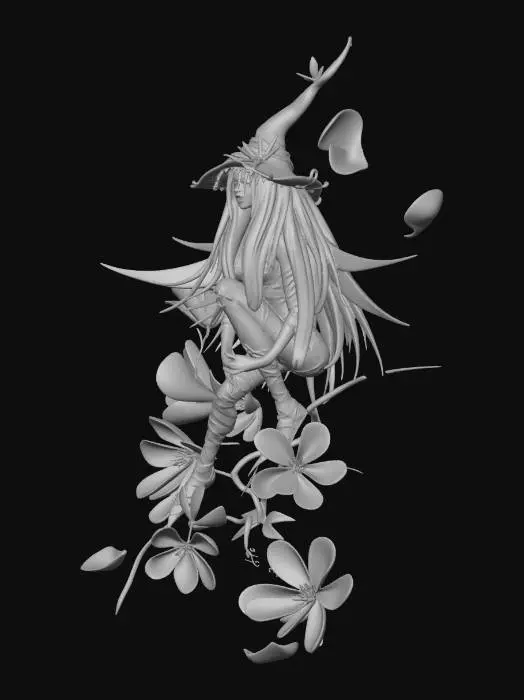 3D model for Blossom Witch