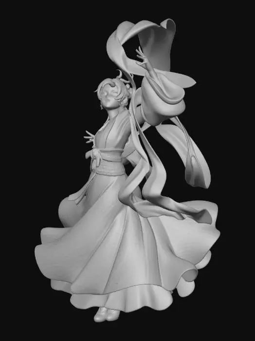 3D model for Moonlit Silk Dance