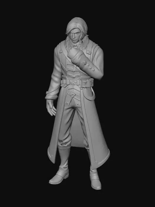 3D model for Assassin in a Long Coat