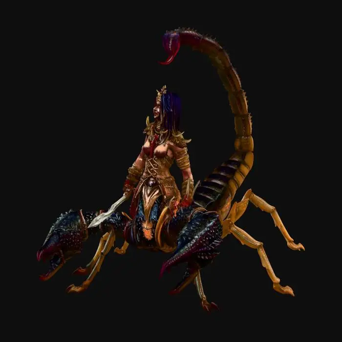 3D model for Desert Scorpion Empress