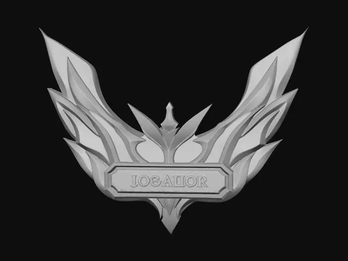 3D model for Purple Wings Emblem