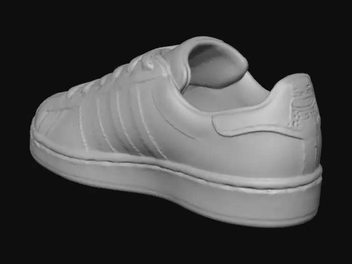 3D model for Adidas Superstar c's black and white