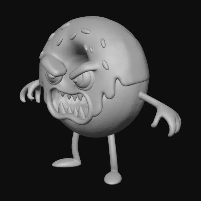 3D model for Donut Monster