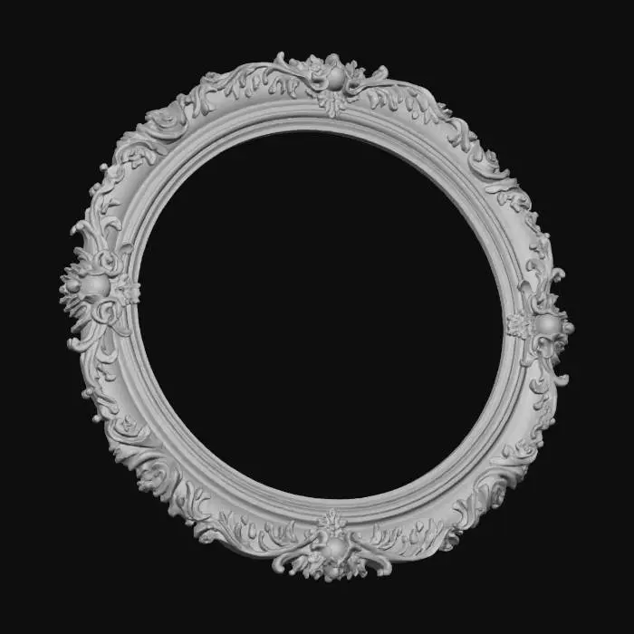 3D model for Golden Ornate Frame