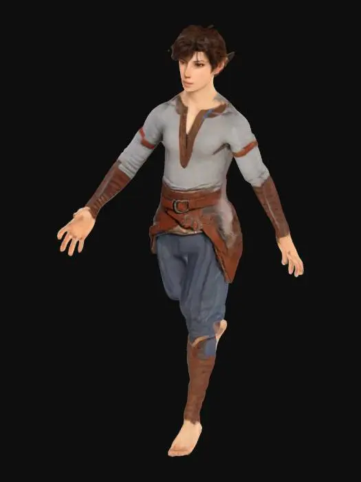 3D model for Elf Adventurer