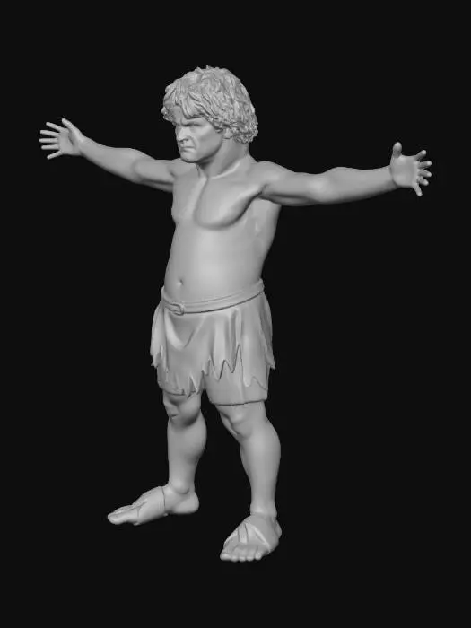 3D model for Halfling-male