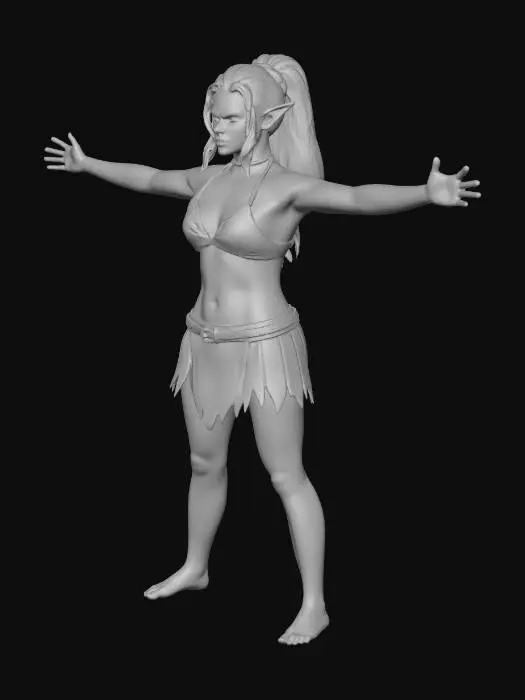 3D model for Orc Warrior Stance