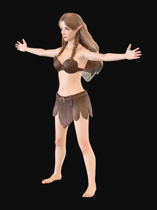 3D model for Half-Elf