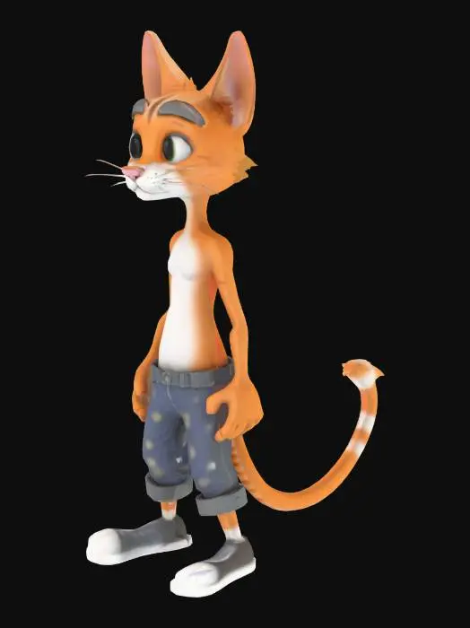 3D model for โมเดลสำหรับต่อยอด โมเดลพื้นฐานแมวสำหรับเกมส์ เน้นtopologyสำหรับทำอนิเมชั่นที่สมบูรณ์แบบ โดยมีการใช้สูตรการจัดวางเส้นสำหรับข้อพับ การเคลื่อนไหวที่สมบูรณ์ และเน้นรายละเอียดบริเวณใบหน้า และข้อต่อให้สามารถขยับได้โดยไม่เสียtopology เป็นโมเดลที่สามารถนำไปต่อยอดแต่งตัวต่างๆได้ และแมวมีความเป็นศิลปะที่สมบูรณ์แบบคนส่วนใหญ่มองแล้วจะต้องรู้สึกสวยงาม ไม่ผอมแห้ง มีกล้ามเนื้อ พร้อมกางUVให้ดีแยกเป็นส่วนๆชัดเจน