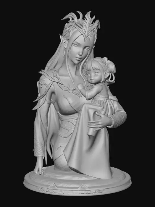 3D model for Mystical Guardians