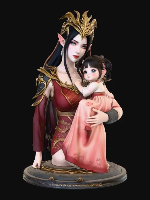 3D model for Mystical Guardians