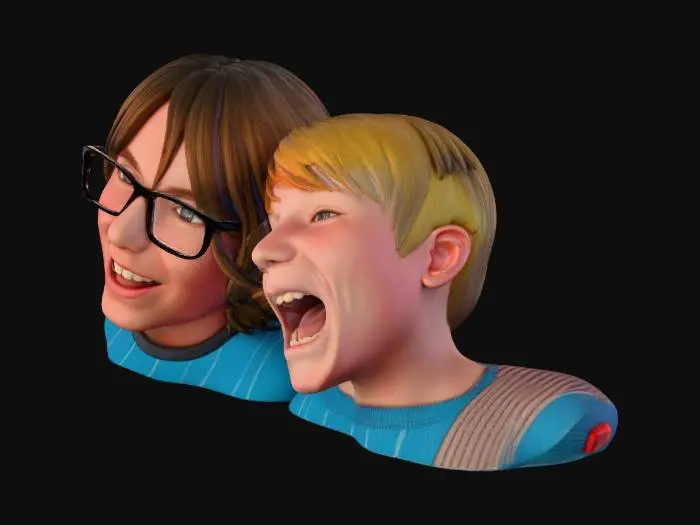 3D model for Smiling Duo