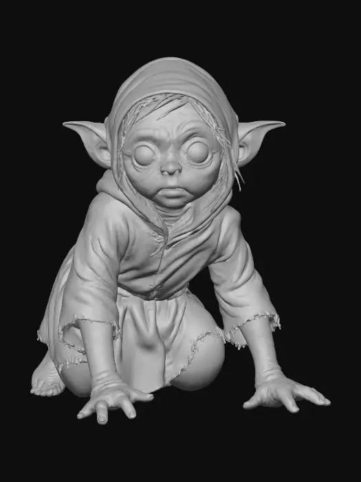 3D model for Curious Goblin Child