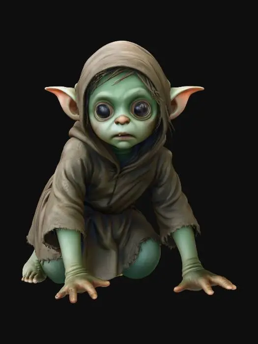 3D model for Curious Goblin Child