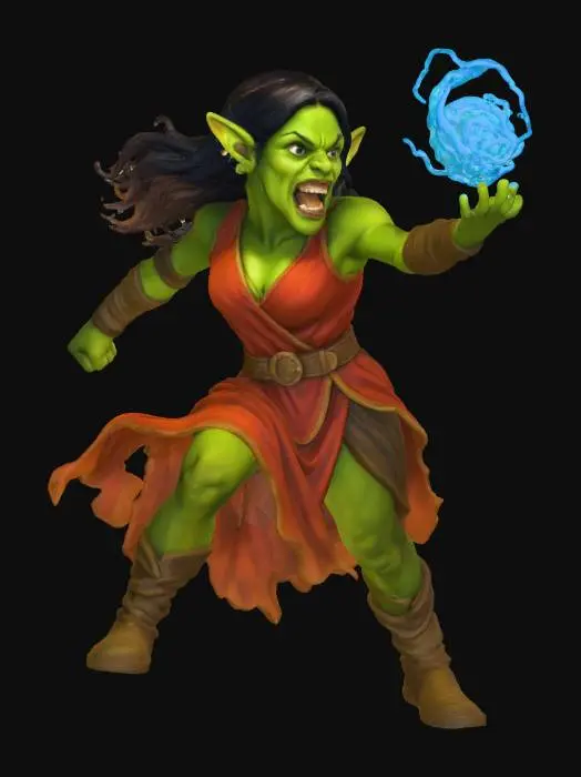 3D model for Goblin Sorceress Unleashed