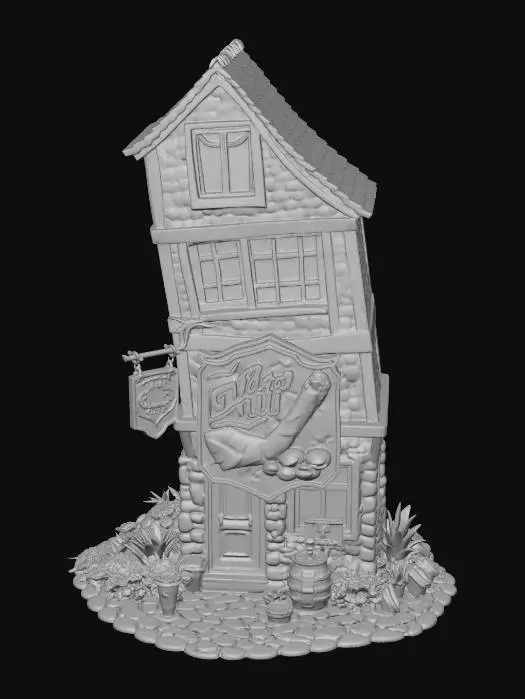 3D model for _TILTED QUILL import