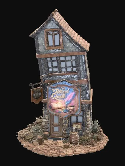 3D model for _TILTED QUILL import