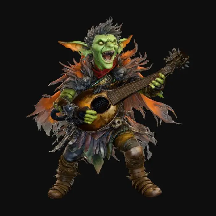 3D model for Goblin Bard Serenade