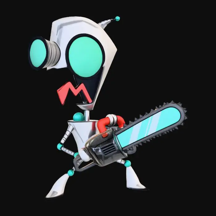 3D model for Robot with Chainsaw