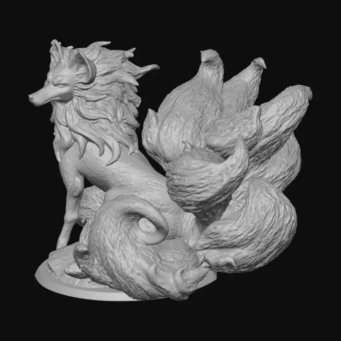 3D model for Mystical Fox Sculpture