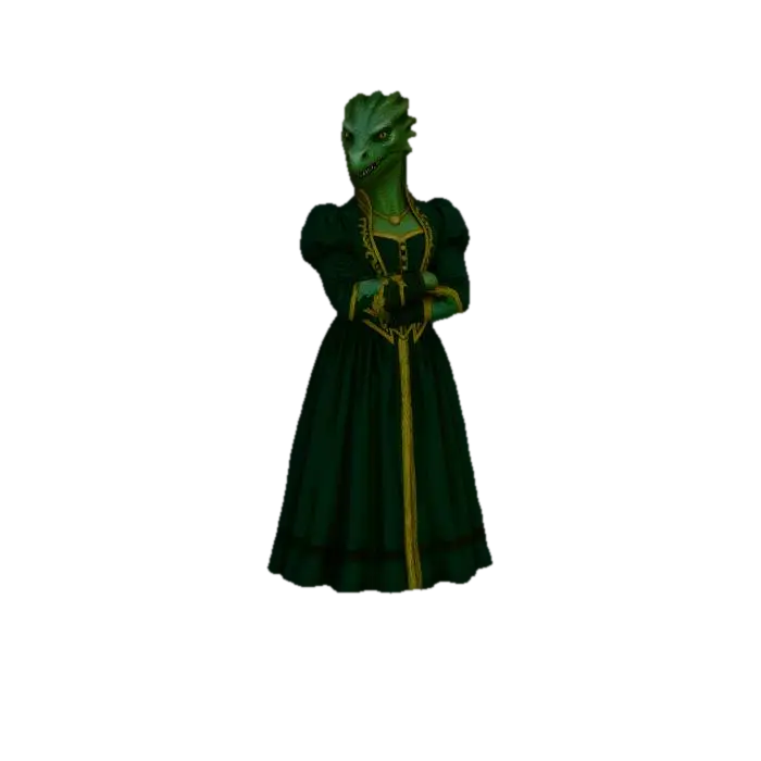 SALMYRA COURT - Noblewoman 3D model, vytvořený pomocí AI