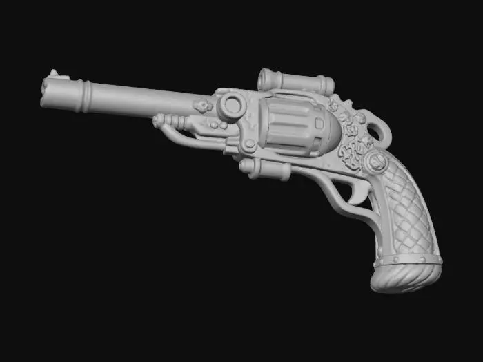 3D model for Steampunk Revolver