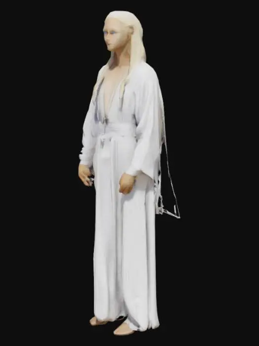 3D model for Pleiadians: Described as human-like with Scandinavian features – tall, blonde hair, blue eyes. Often portrayed as benevolent or spiritually advanced beings. Humanoid like  figures. around 8 foot tall. Human, with mystical qualities. 