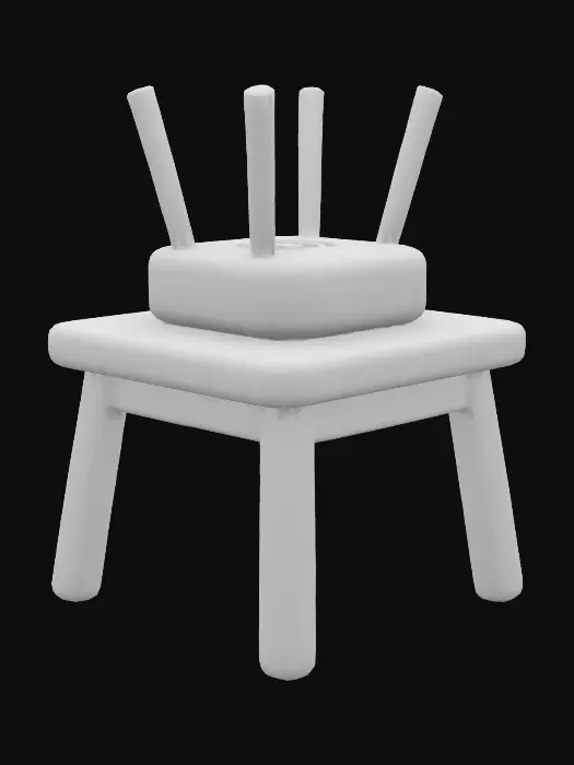 3D model for Wi-Fi router on a wood table