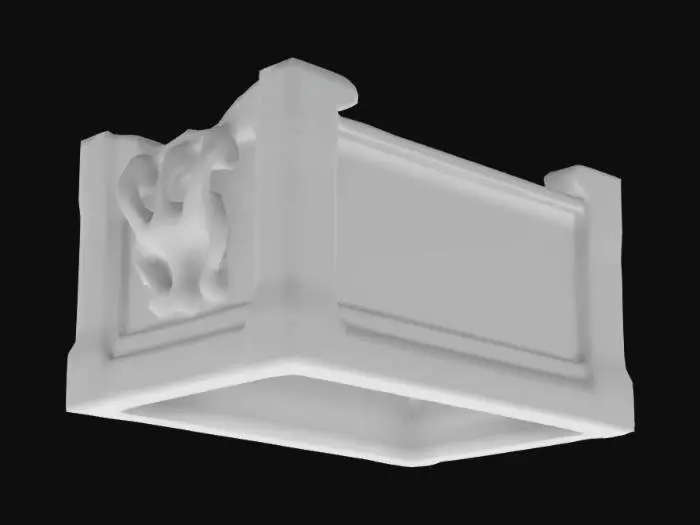 3D model for A Garden planter Built from pallets cut into lengths uniform ornate semetrical