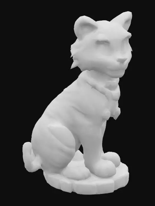 3D model for Tiger Statue