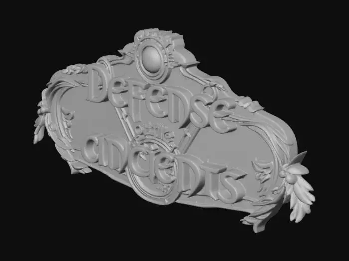 3D model for Defense of the Ancients Logo