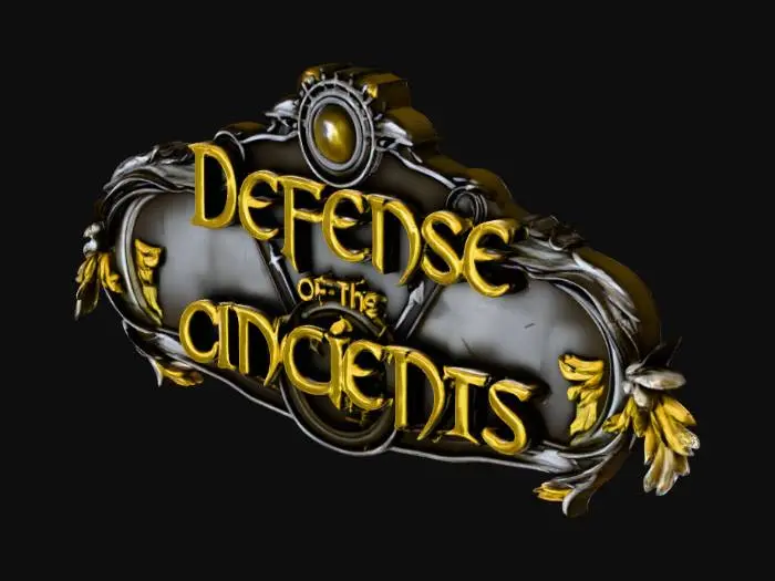 3D model for Defense of the Ancients Logo
