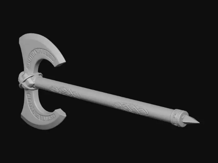 3D model for Runic Crescent Axe
