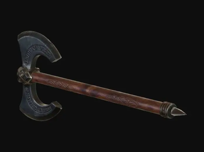 3D model for Runic Crescent Axe