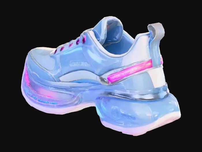 3D model for cria uma sapatilha tecnologica  com estilo e o mais avançado possivel