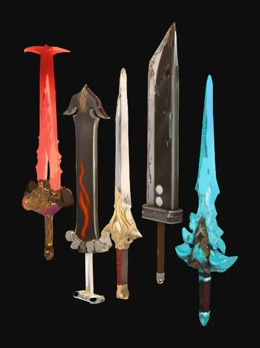 3D model for Elemental Blades Collection