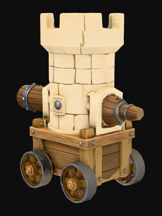 3D model for Fortress Cannon Cart