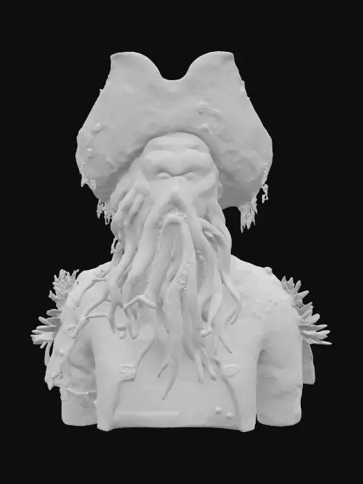 3D model for Sea Captain Bust Davy Jones , #ocean#