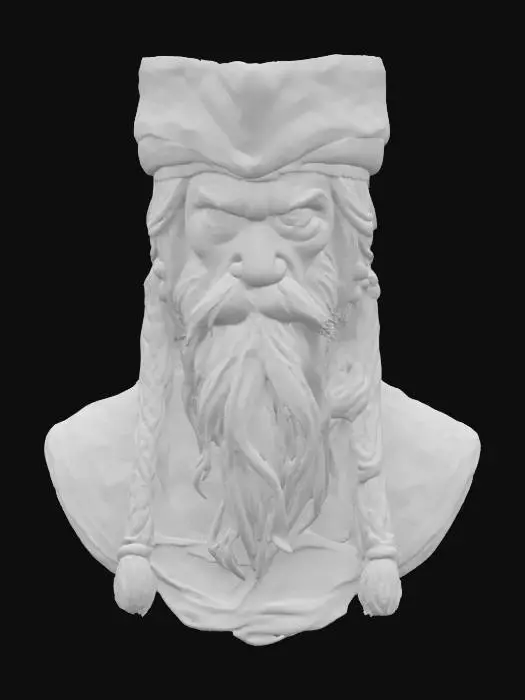 3D model for photogrammetry portrait of Davy Jones from the movie Pirates of the Caribbean. Realistic and highly detailed texture, Digital art, 4k, Fine details, Clean lines, Vivid colors, Photorealism, high-resolution textures, detailed face, PBR textures included, photorealism, detailed eyes, realistic shadows and soft lighting. High-quality 3D.  Clean UVs, watertight mesh, optimized for close-up rendering with soft cinematic light falloff. , #ocean#