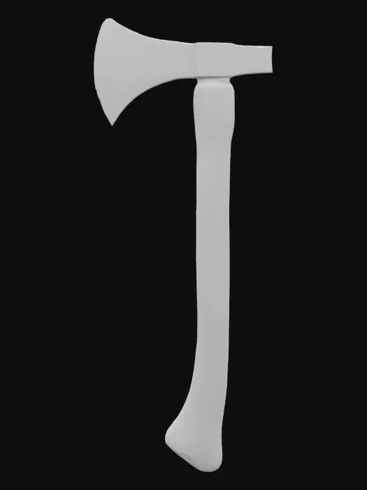 3D model for fire axe fightfighter, photogrammetry, PBR 8K Texture