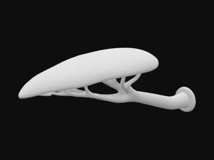 3D model for tree canopy styled door lever