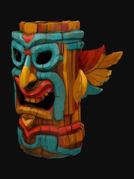 3D model for Tropical Tiki Mask