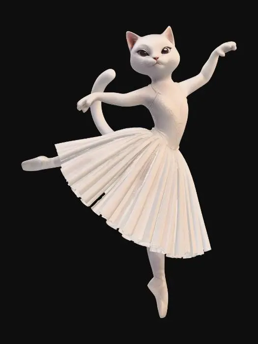 3D model for Ballerina Cat