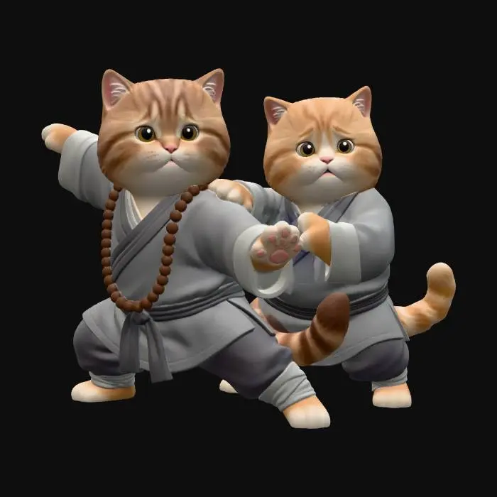 3D model for Kung Fu Brothers