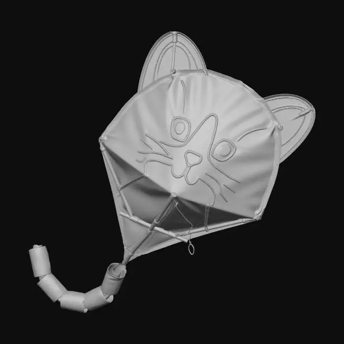 3D model for Sunny Orange Cat Kite